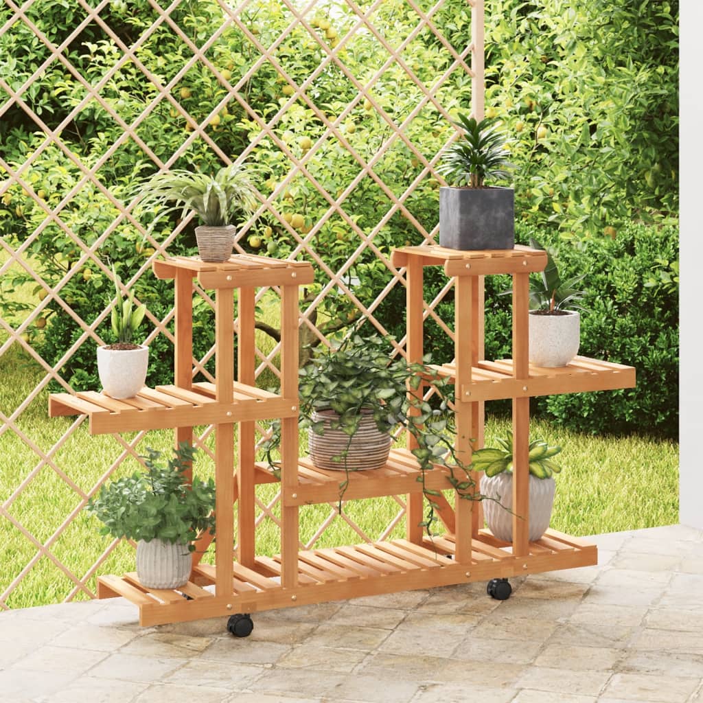 vidaXL Bloemenstandaard 110x25x96 cm massief vurenhout