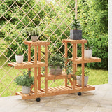 vidaXL Bloemenstandaard 110x25x96 cm massief vurenhout