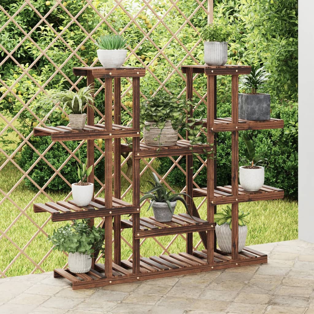 vidaXL Bloemenstandaard 110x25x96 cm massief vurenhout