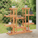vidaXL Bloemenstandaard 110x25x96 cm massief vurenhout