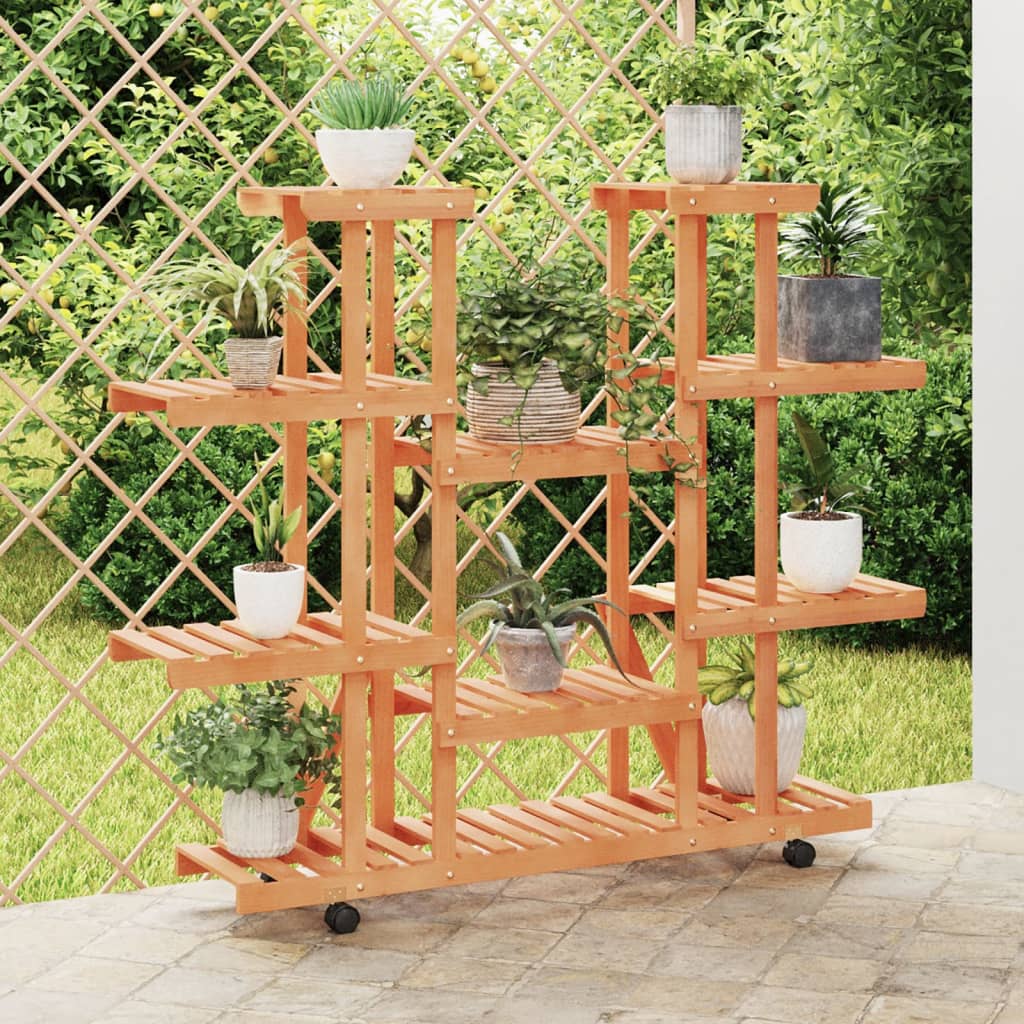 vidaXL Bloemenstandaard 110x25x96 cm massief vurenhout