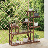 vidaXL Bloemenstandaard 110x25x96 cm massief vurenhout