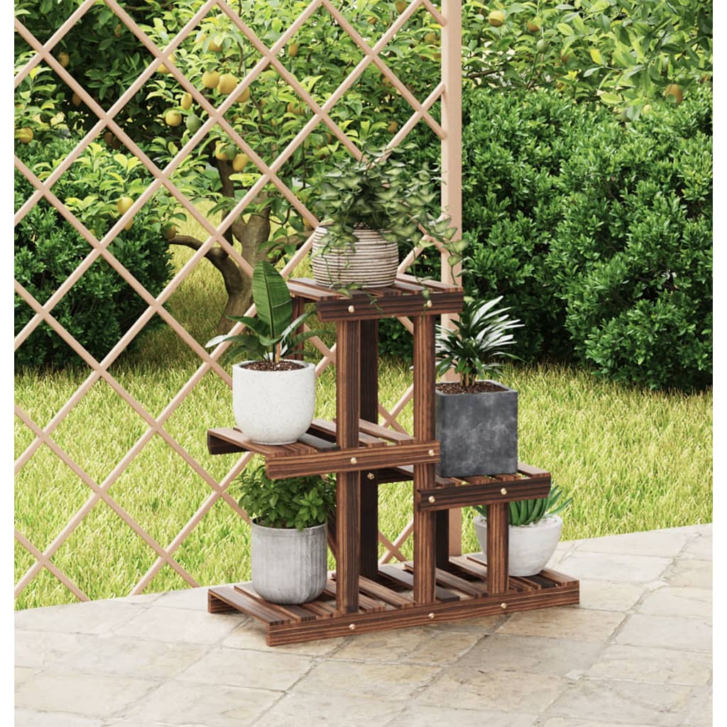 vidaXL Bloemenstandaard 110x25x96 cm massief vurenhout