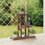 vidaXL Bloemenstandaard 110x25x96 cm massief vurenhout
