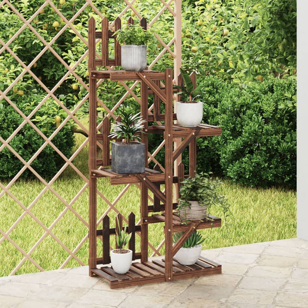 vidaXL Bloemenstandaard 110x25x96 cm massief vurenhout