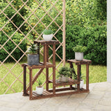 vidaXL Bloemenstandaard 110x25x96 cm massief vurenhout