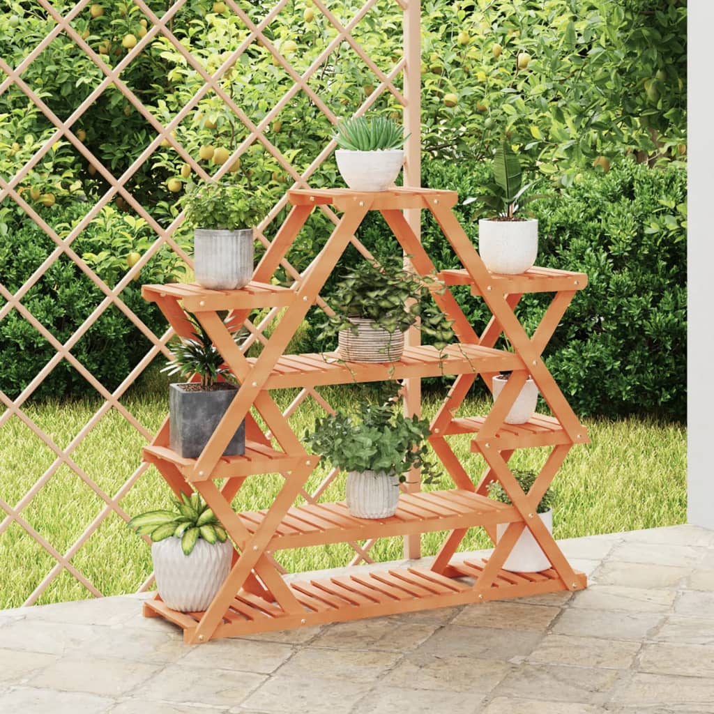 vidaXL Bloemenstandaard 110x25x96 cm massief vurenhout