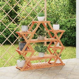 vidaXL Bloemenstandaard 110x25x96 cm massief vurenhout