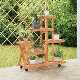 vidaXL Bloemenstandaard 110x25x96 cm massief vurenhout