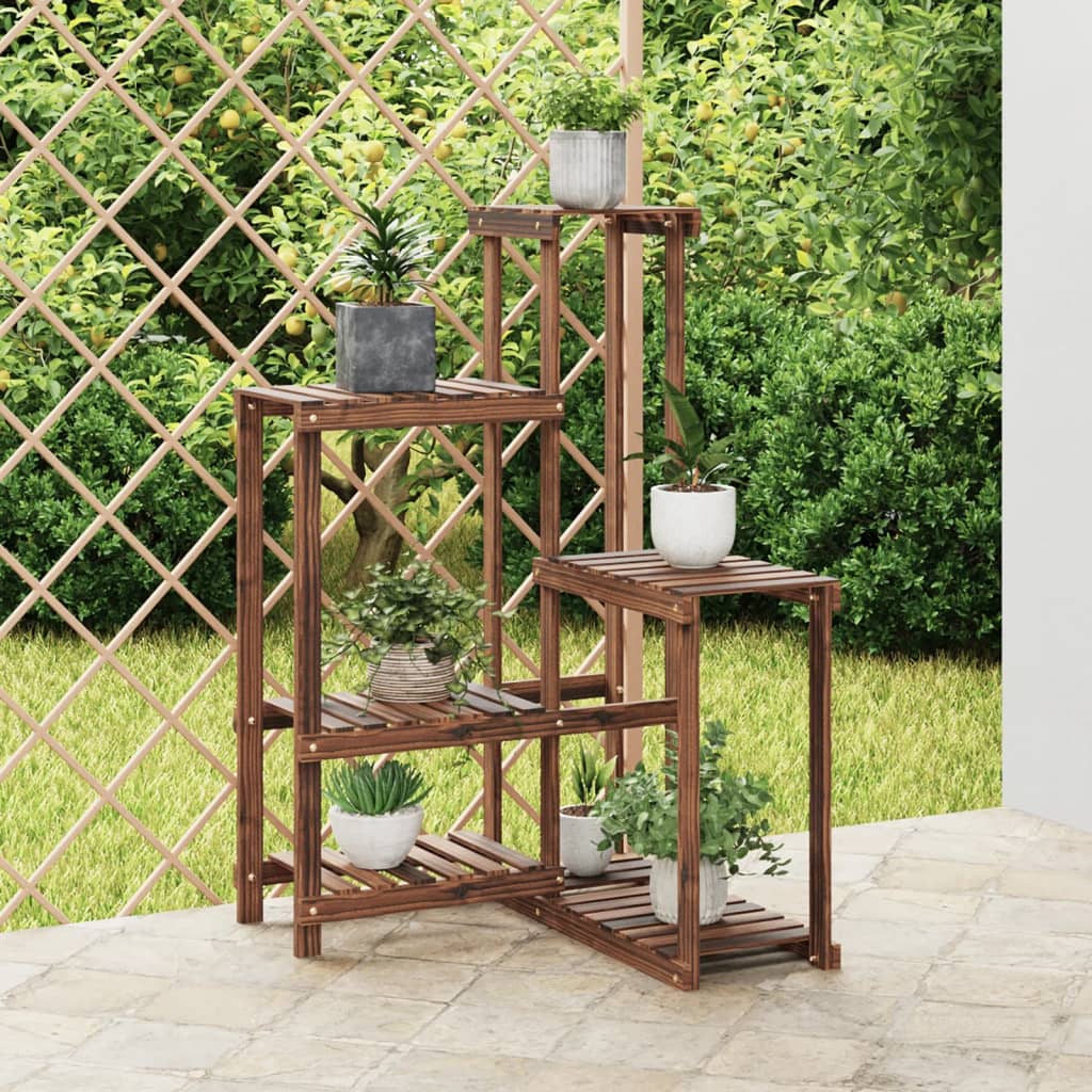 vidaXL Bloemenstandaard 110x25x96 cm massief vurenhout