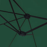 vidaXL Parasol dubbel dak met LED 449x265 cm zandwit