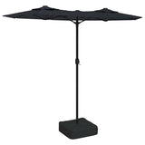 vidaXL Double-Tier LED Parasol 316x145 cm Sand White