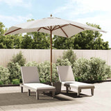 vidaXL Parasol with Wooden Pole 300x300x273 cm Sand