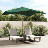 vidaXL Parasol with Wooden Pole 300x300x273 cm Sand