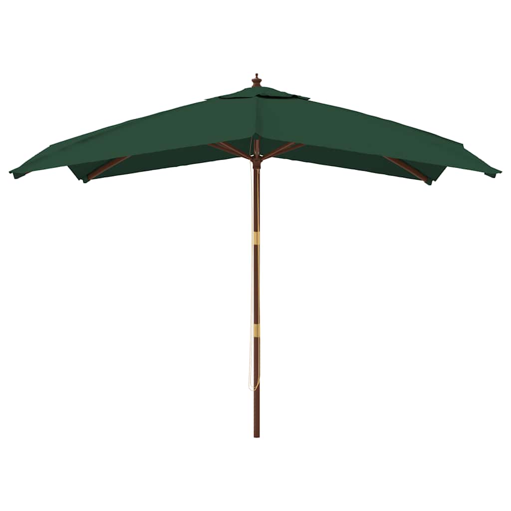 vidaXL Parasol with Wooden Pole 300x300x273 cm Sand