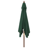 vidaXL Parasol with Wooden Pole 300x300x273 cm Sand