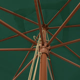 vidaXL Parasol with Wooden Pole 300x300x273 cm Sand