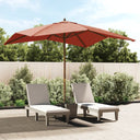 vidaXL Parasol with Wooden Pole 300x300x273 cm Sand