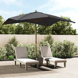 vidaXL Parasol with Wooden Pole 300x300x273 cm Sand