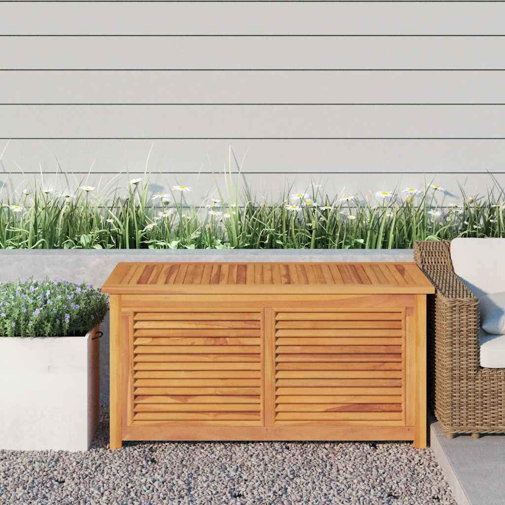 vidaXL Garden Storage Box with Bag 60x50x58 cm Solid Teakwood
