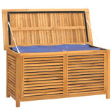 vidaXL Garden Storage Box with Bag 60x50x58 cm Solid Teakwood
