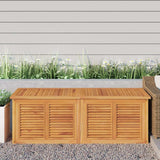vidaXL Garden Storage Box with Bag 60x50x58 cm Solid Teakwood