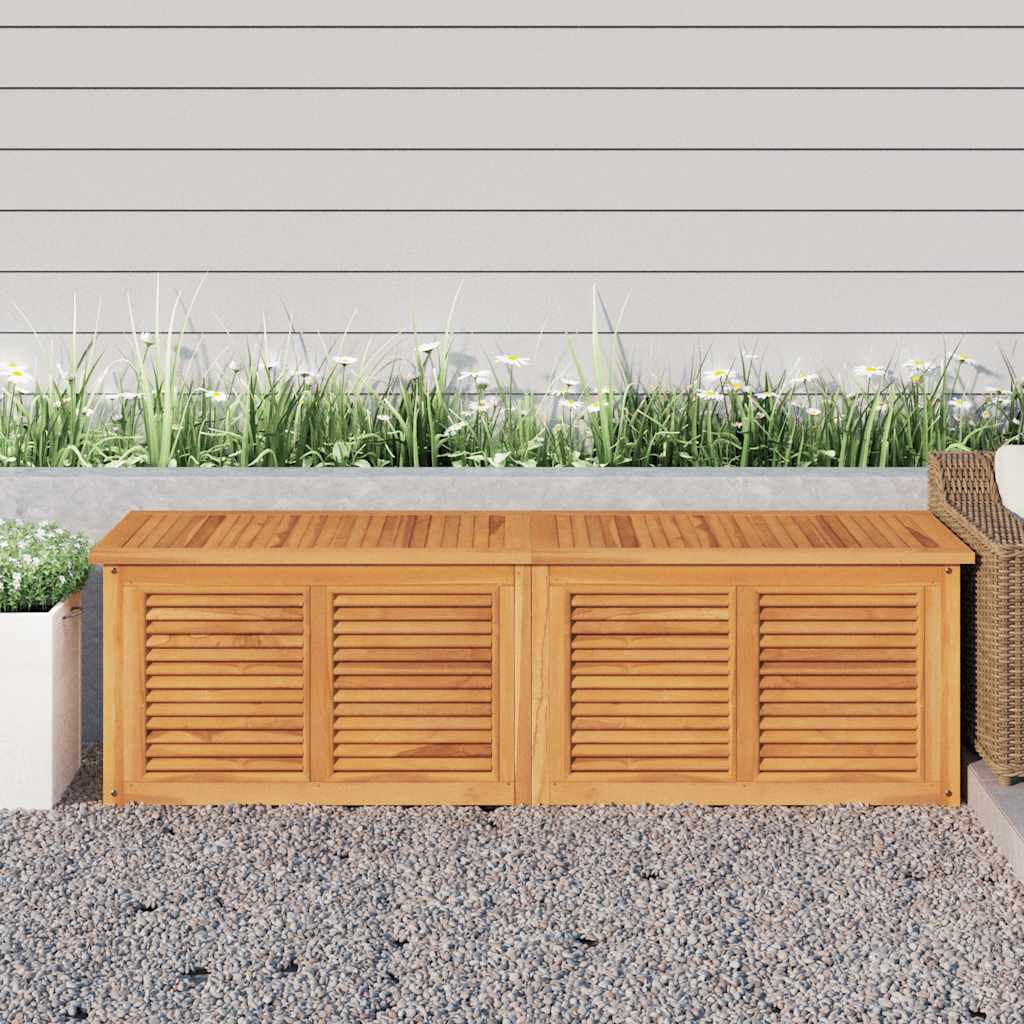 vidaXL Garden Storage Box with Bag 60x50x58 cm Solid Teakwood