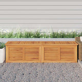 vidaXL Garden Storage Box with Bag 60x50x58 cm Solid Teakwood