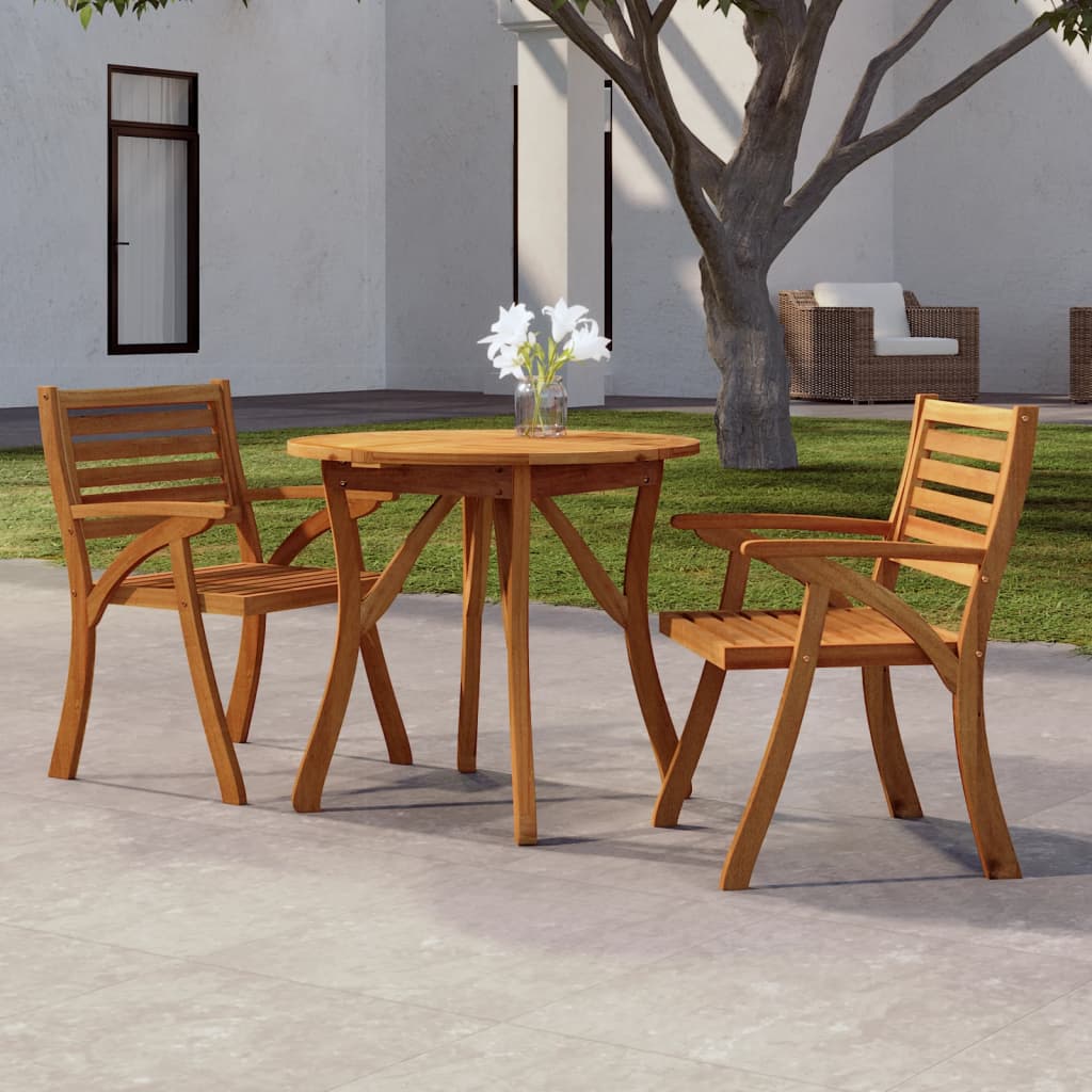 vidaXL Tuintafel 85x85x75 cm massief acaciahout