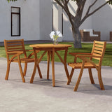 vidaXL Tuintafel 85x85x75 cm massief acaciahout