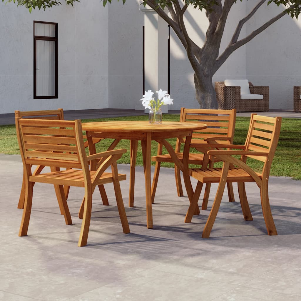 vidaXL Tuintafel 85x85x75 cm massief acaciahout