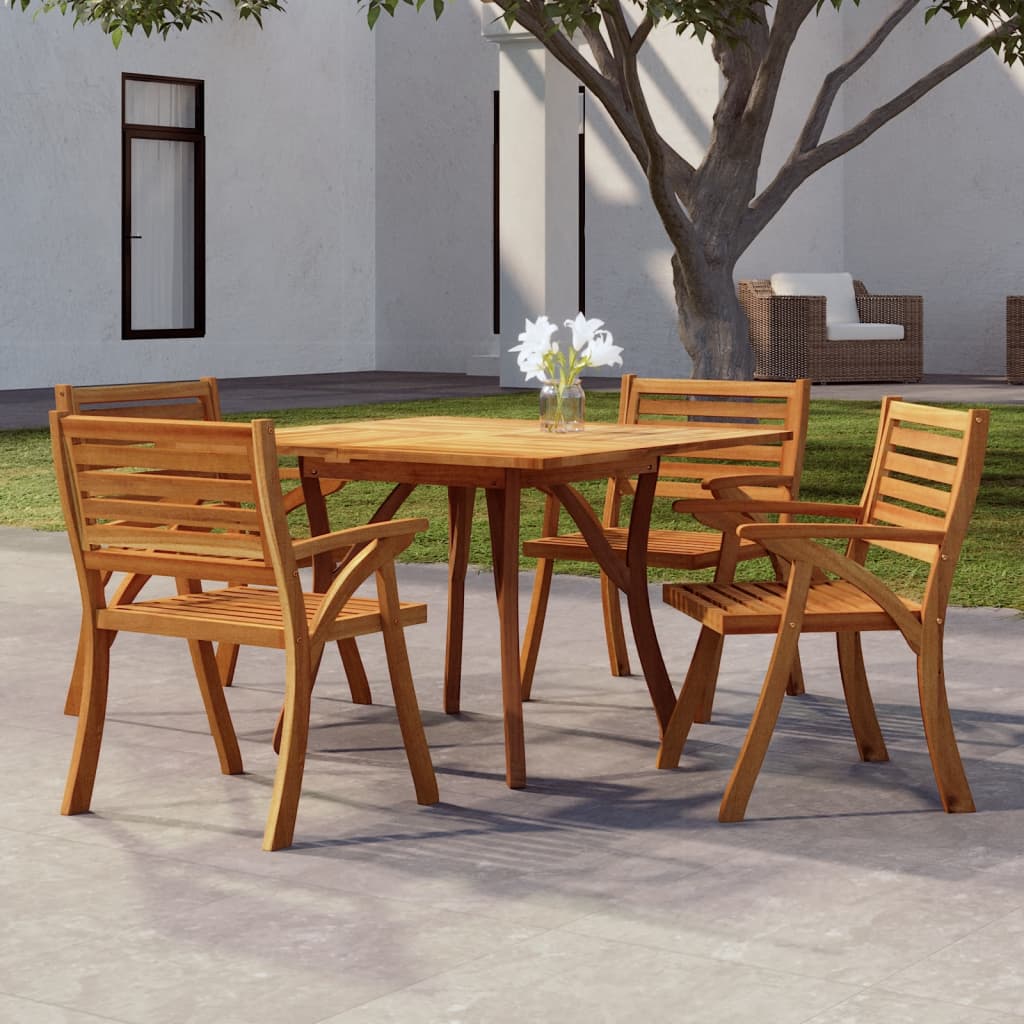 vidaXL Tuintafel 85x85x75 cm massief acaciahout
