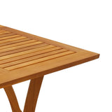vidaXL Tuintafel 85x85x75 cm massief acaciahout
