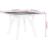 vidaXL Tuintafel 85x85x75 cm massief acaciahout