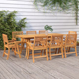 vidaXL Tuintafel 85x85x75 cm massief acaciahout