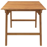 vidaXL Tuintafel 150x90x75 cm massief acaciahout