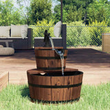 vidaXL Waterfontein met pomp 60x60x94 cm massief vurenhout