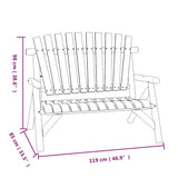 vidaXL Garden Chair 68x86x103 cm Solid Spruce Wood