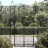 vidaXL Gate 121x8x100 cm wrought iron black