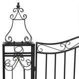 vidaXL Gate 121x8x100 cm wrought iron black