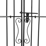 vidaXL Gate 121x8x100 cm wrought iron black