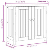 vidaXL Tuinkast 75x33x107 cm massief acaciahout