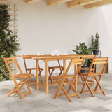 vidaXL Tuintafel verlengbaar 110-160x80x75 cm massief teakhout
