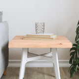 vidaXL Table Top Live Edge 40x40x2 cm Solid Oakwood
