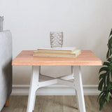 vidaXL Table Top Live Edge 40x40x2 cm Solid Oakwood