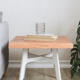 vidaXL Table Top Live Edge 40x40x2 cm Solid Oakwood