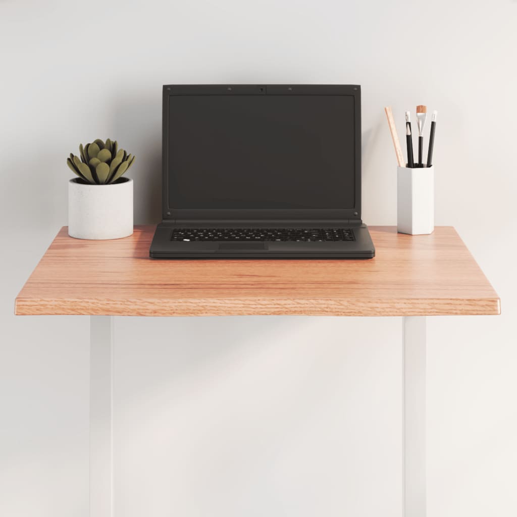 vidaXL Table Top Live Edge 40x40x2 cm Solid Oakwood
