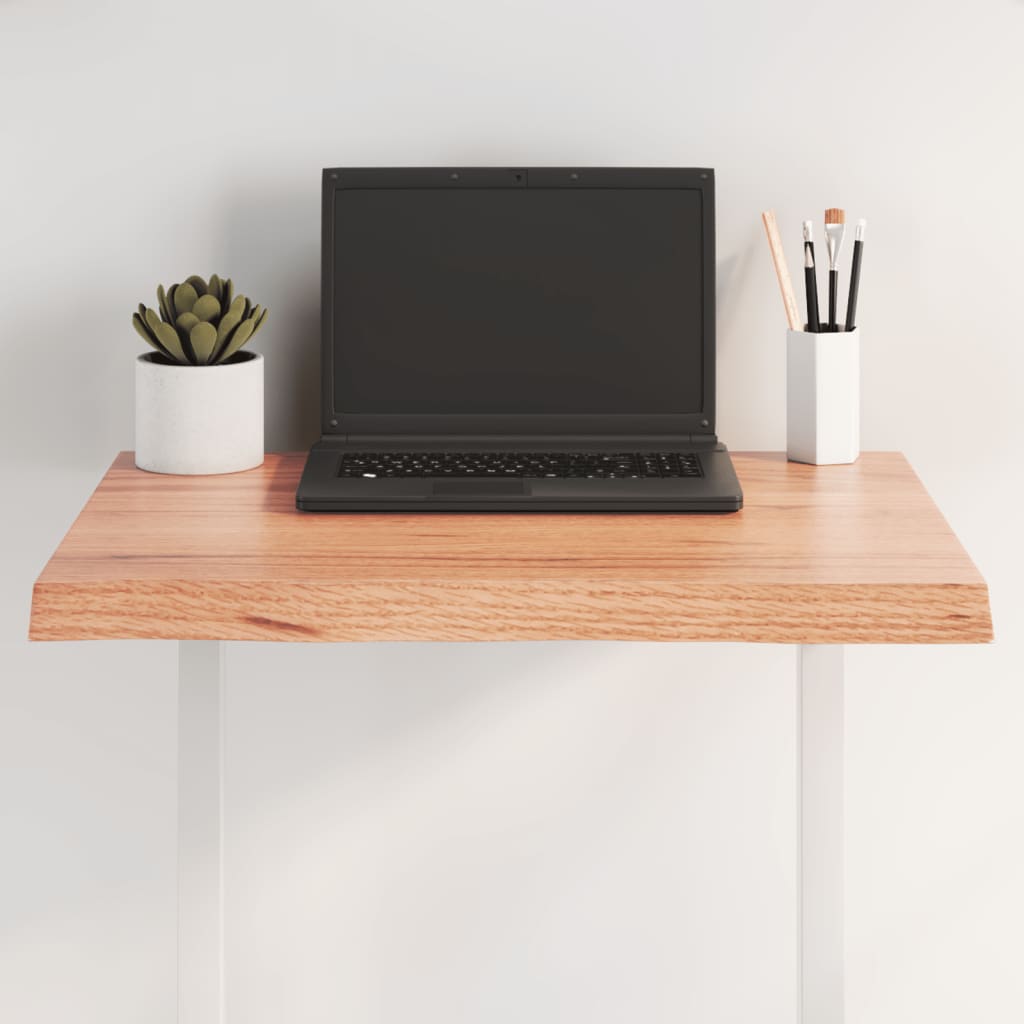 vidaXL Table Top Live Edge 40x40x2 cm Solid Oakwood