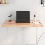 vidaXL Table Top Live Edge 40x40x2 cm Solid Oakwood