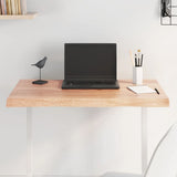vidaXL Table Top Live Edge 40x40x2 cm Solid Oakwood